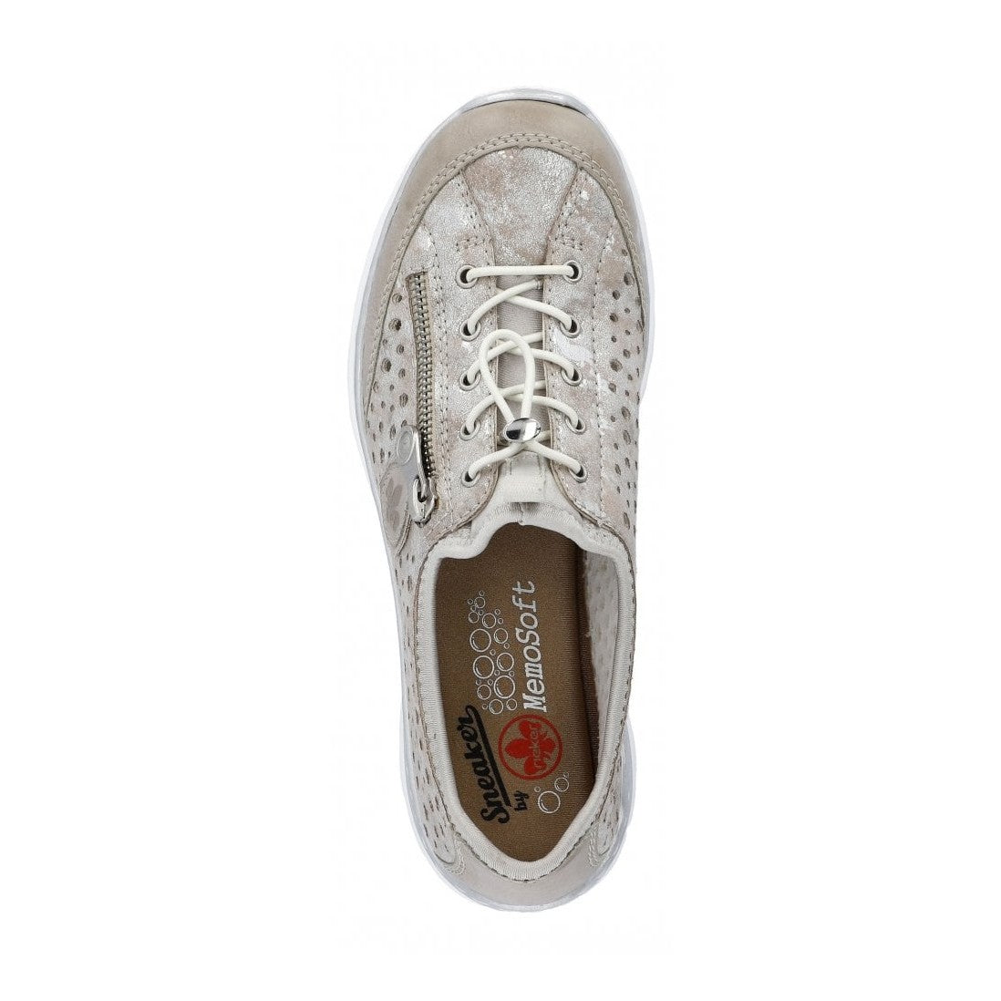Rieker Trainer Style Slip On Shoe L32p6-90 LIGHT GOLD