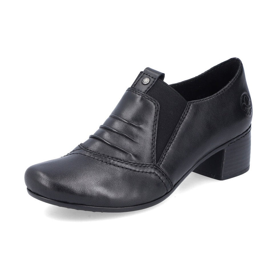 Rieker Trouser Shoe in leather 41657-00 BLACK
