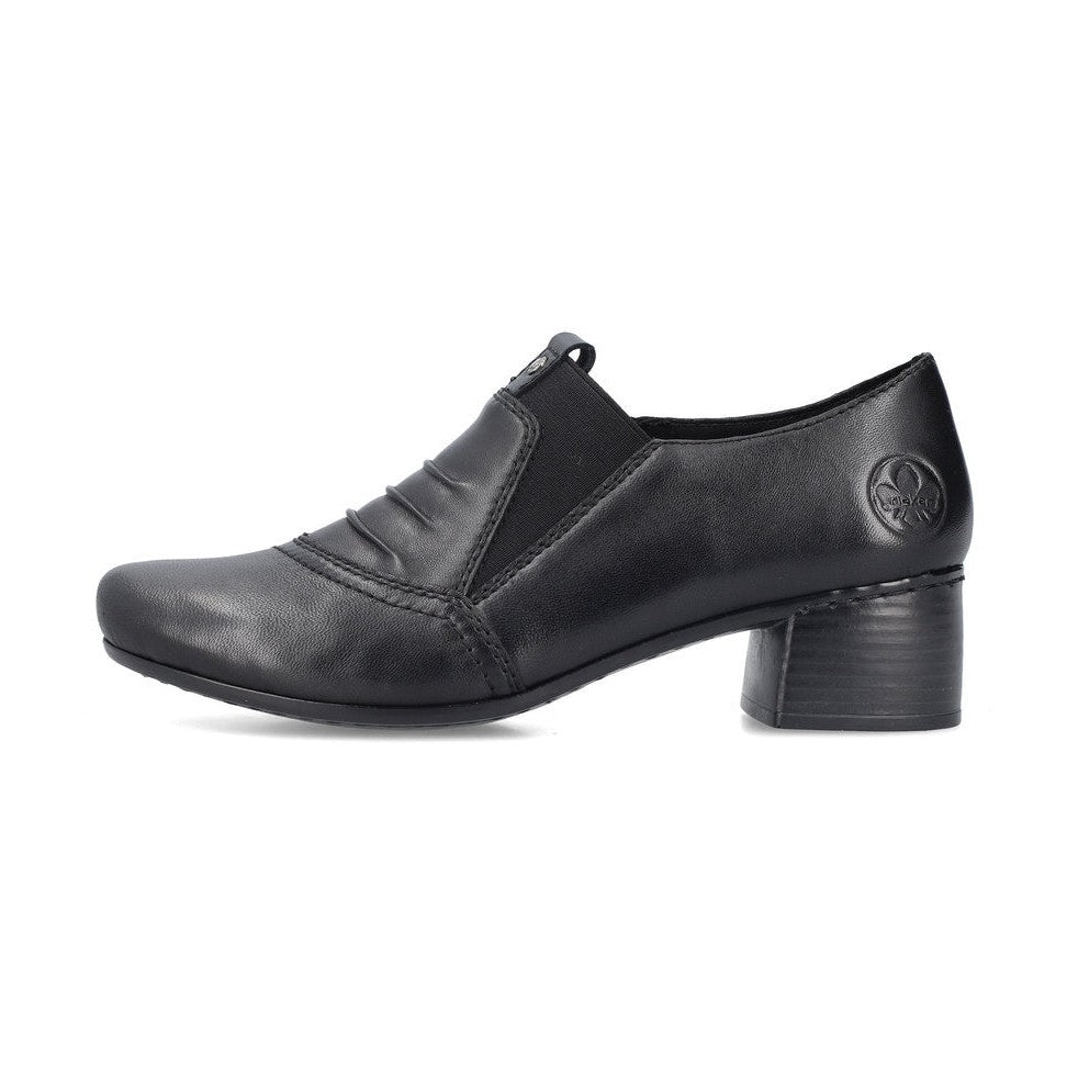 Rieker Trouser Shoe in leather 41657-00 BLACK