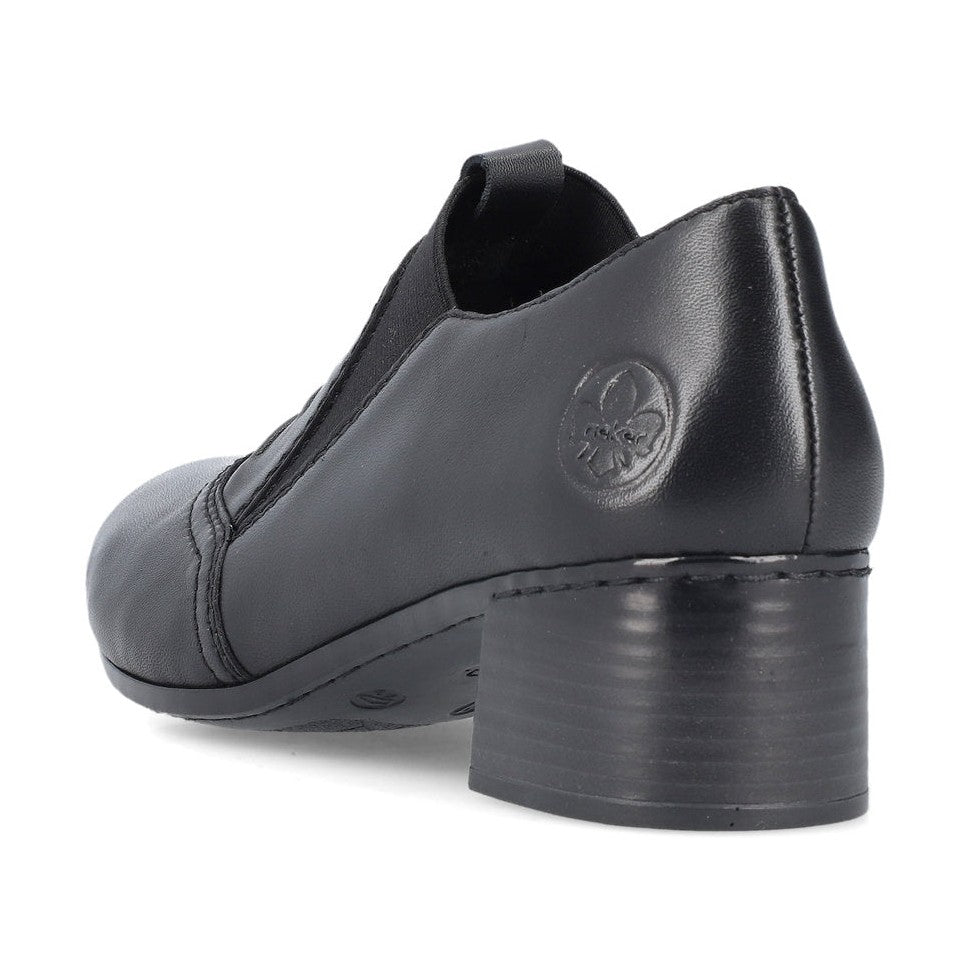 Rieker Trouser Shoe in leather 41657-00 BLACK