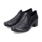 Rieker Trouser Shoe in leather 41657-00 BLACK