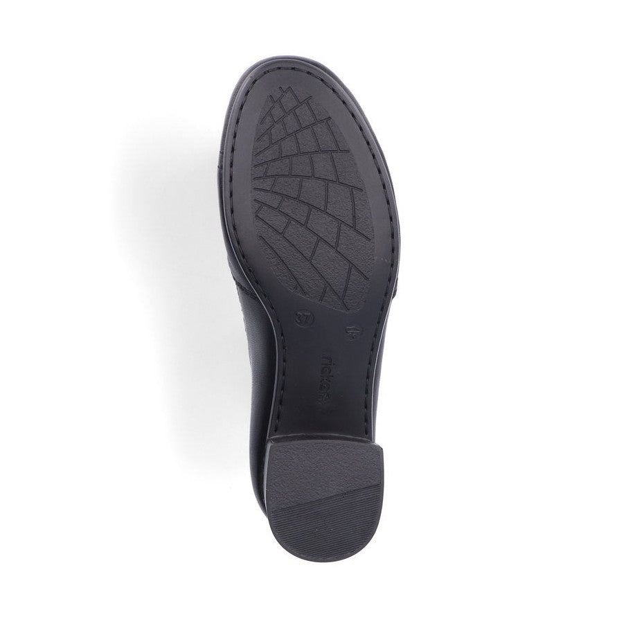 Rieker Trouser Shoe in leather 41657-00 BLACK
