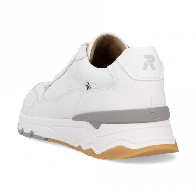 Rieker U0904 WHITE Quality Leather Trainer U0904-80