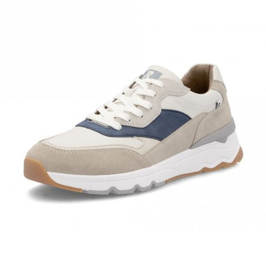 Rieker U0906 WHITE Quality Leather Trainer Style Shoe U0906-81