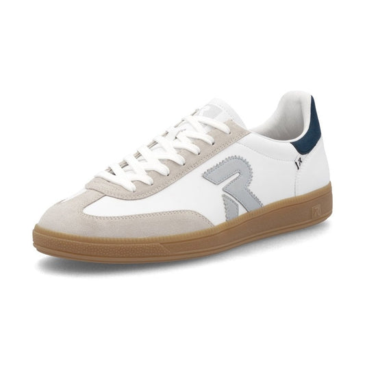 Rieker U2200 Mens WHITE Retro Trainers U2200-82