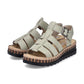 Rieker V7904 Pale GREEN Wedge Sandal