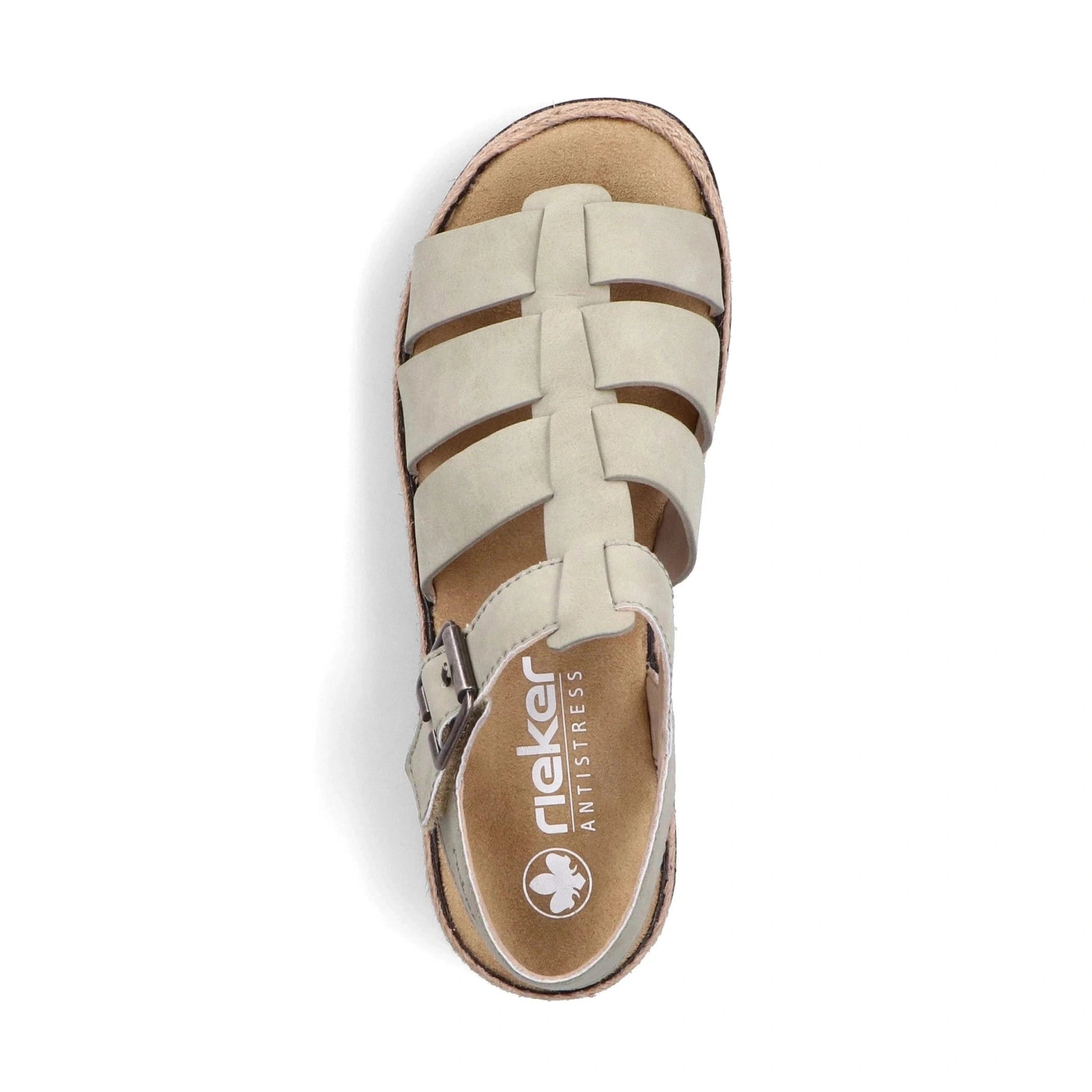 Rieker V7904 Pale GREEN Wedge Sandal