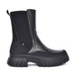 Rieker W1872 Chunky Sole Chelsea Style Zip Boot BLACK W1872-01