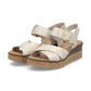 Rieker Wedge Sandal 63795-60 BEIGE