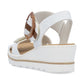 Rieker Wedge Sandal 67476-83 WHITE