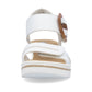 Rieker Wedge Sandal 67476-83 WHITE