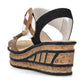 Rieker Wedge Sandal 68176-64 CREAM
