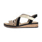 Rieker Wedge Sandal V3663-92 BEIGE MULTI