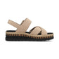 Rieker Wedge Sandal V7951-60 STONE