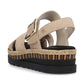 Rieker Wedge Sandal V7951-60 STONE