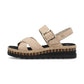 Rieker Wedge Sandal V7951-60 STONE