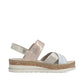 Rieker Wedge Sandal V7951-90 SILVER MULTI