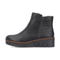 Rieker X9150 BLACK Wedge Zip Ankle Boot X9150-00