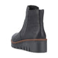 Rieker X9165 BLACK Zip Wedge ankle Boot X9165-00