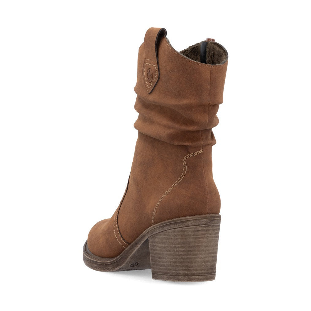 Rieker Y1284 BRANDY Western Style Ankle Boot Y1284-24