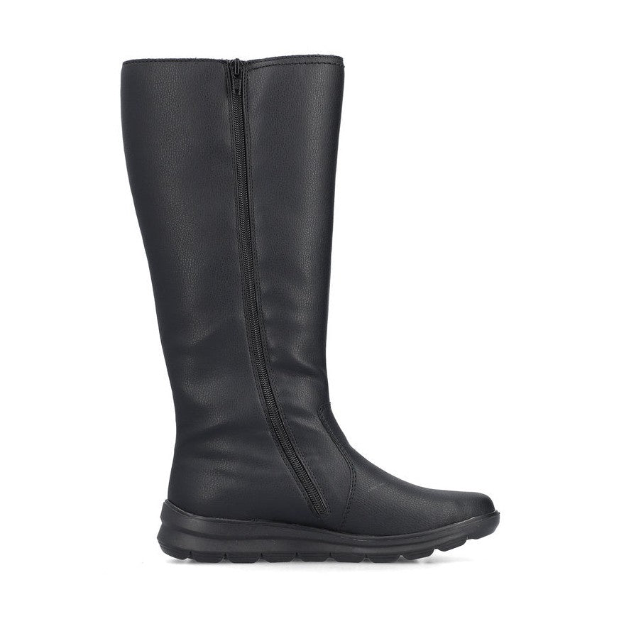 Rieker Z0090 BLACK Long Leg Water Resistant Boot Z0090-00
