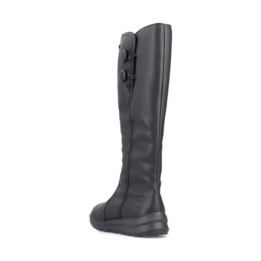 Rieker Z0090 BLACK Long Leg Water Resistant Boot Z0090-00