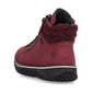 Rieker Z4263 RED Water Repellant Ankle Boot with Laces and Zip Z4263-35