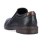Rieker men slip-on shoe in black leather 17659-00