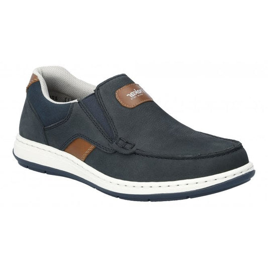 Rieker Men's Casual slip-on shoe 17368-14 NAVY