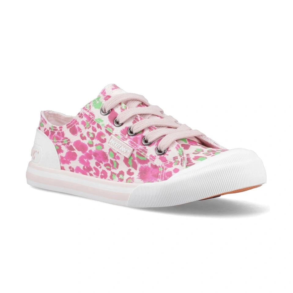 Rocket Dog Jazzin Snap PINK MULTY Animal Print Trainer