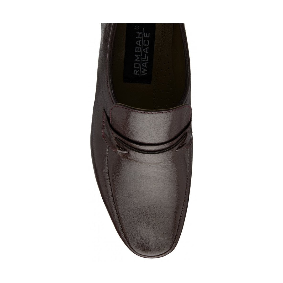 Rombah Wallace Regent WINE Leather Slip On Moccasin Shoe
