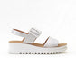 Heavenly Feet Pistachio SILVER Wedge Sandal