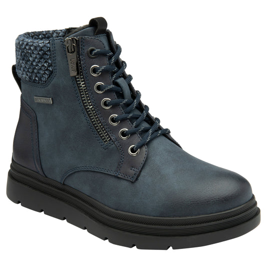 Lotus Boot Saundra Waterproof Hiker style Ankle Boot ULB387 BLUE