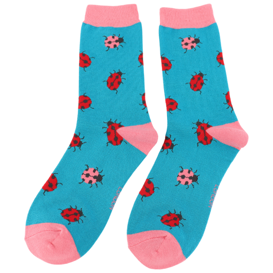Miss Sparrow Quality Bamboo Socks Ladybug SKS517