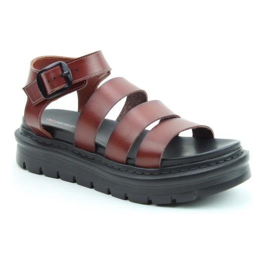 Heavenly Feet Saffron CHOCOLATE Chunky Sandal