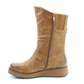 Heavenly Feet Hannah  TAN Mid Calf Vegan Friendly Boot