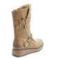 Heavenly Feet Hannah  TAN Mid Calf Vegan Friendly Boot