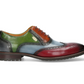 Lorenzo Conti Antonin 01 ROUGE Stunning Multicolour Leather Brogue Shoes