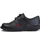 Kickers Kick Lo Womens BLACK Leather Shoe