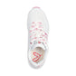 Skechers Goldcrown 177924 WHITE PINK Twin Hearts Trainer 177924WRPK