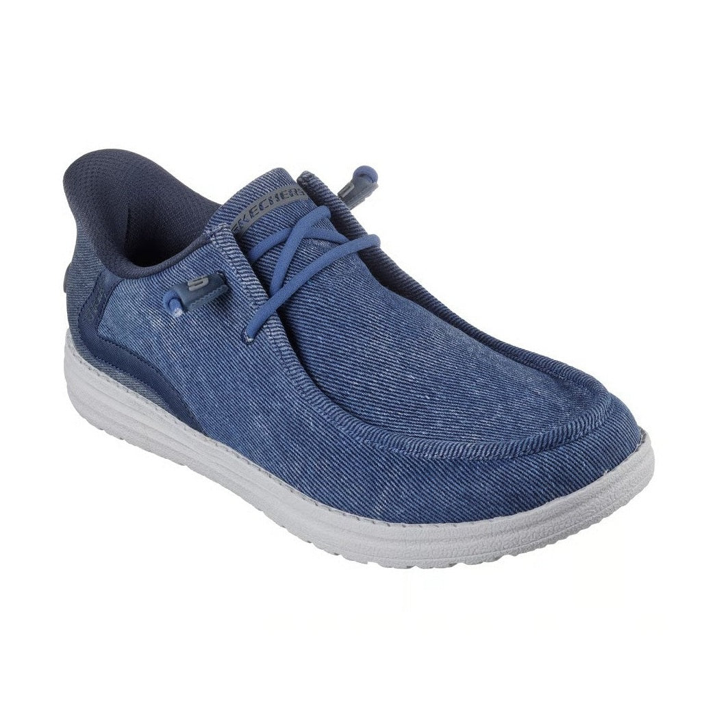 Skechers Men's Slip-Ins Casual Canvas Shoe 210959DEN DENIM BLUE