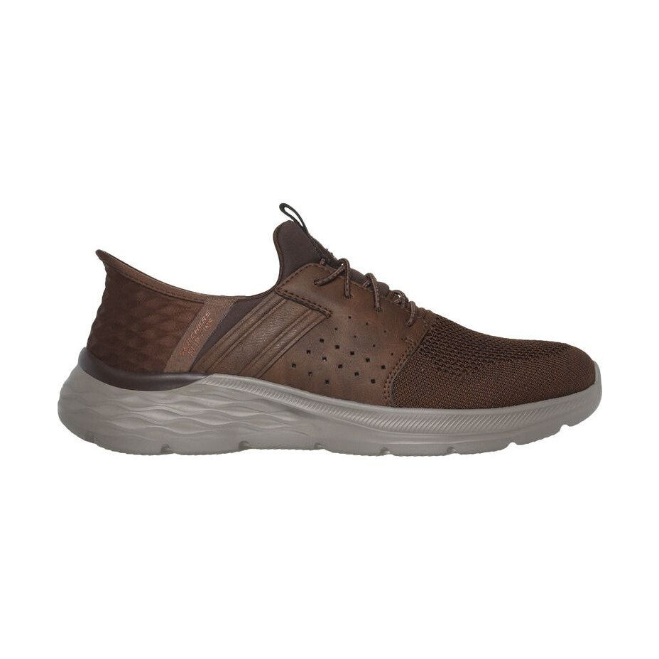 Skechers Men's Slip-in Casual Shoe 210803 ACDB BROWN Relaxed Fit®: Garner - Newick.