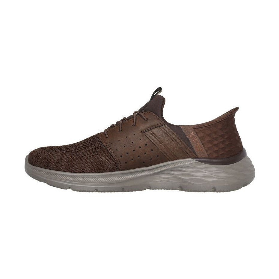 Skechers Men's Slip-in Casual Shoe 210803 ACDB BROWN Relaxed Fit®: Garner - Newick.