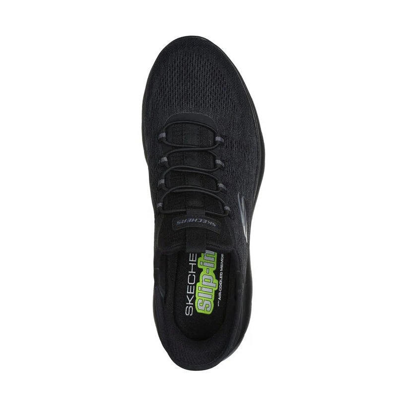 Skechers Mens Summits Key Pace 232469-BBK Black Slip On Shoe