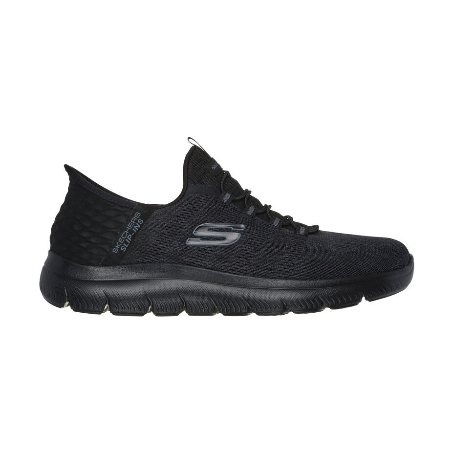 Skechers Mens Summits Key Pace 232469-BBK Black Slip On Shoe