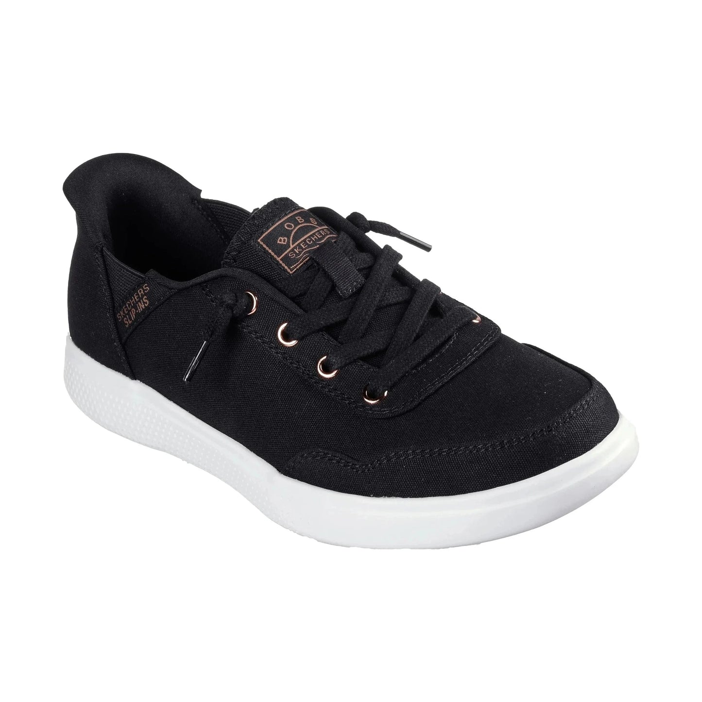 Skechers Slip Ins 114815 BLACK Bobs Slip On Shoe 114815BLK