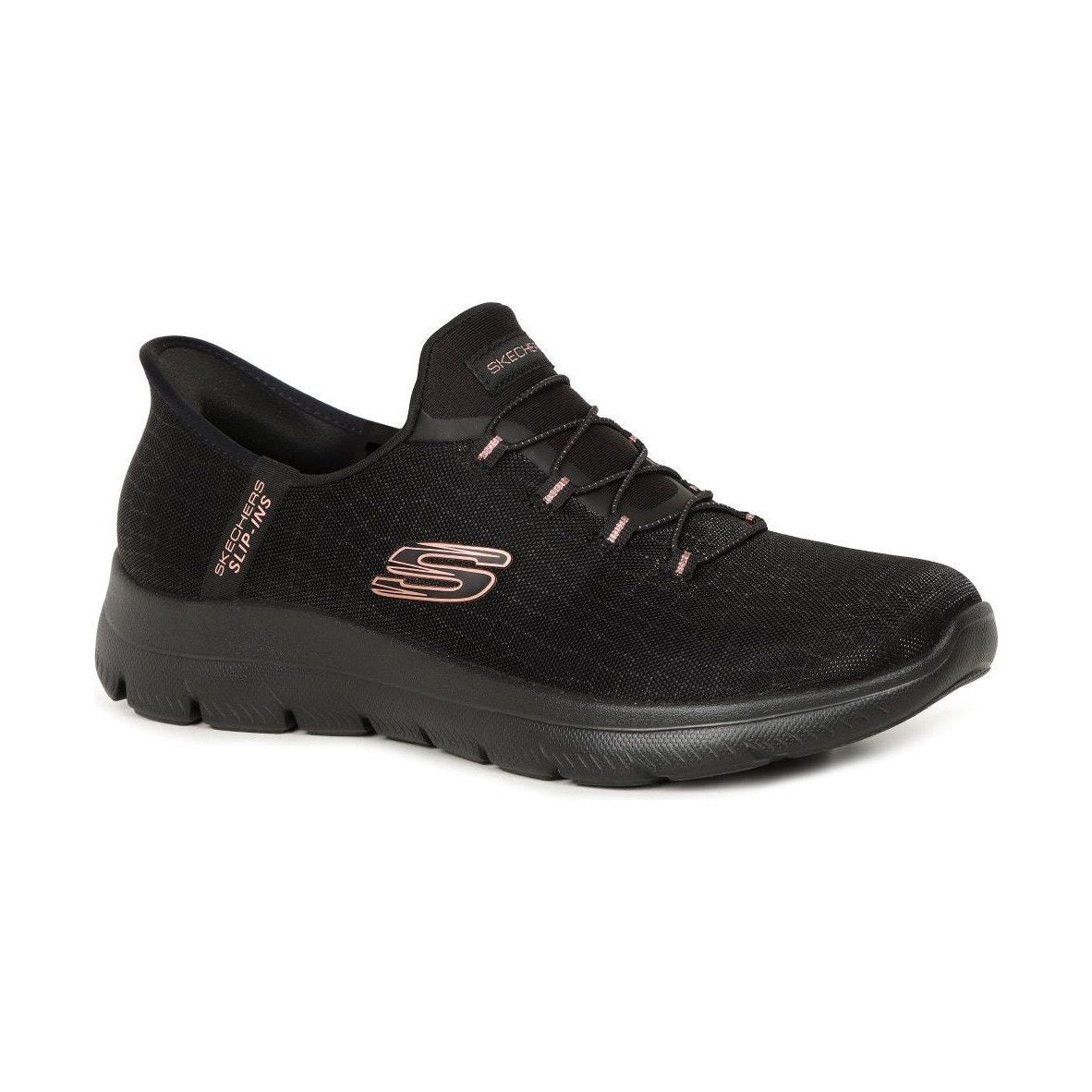 Skechers Slip Ins 150128BKGD Black Dressy Trainer