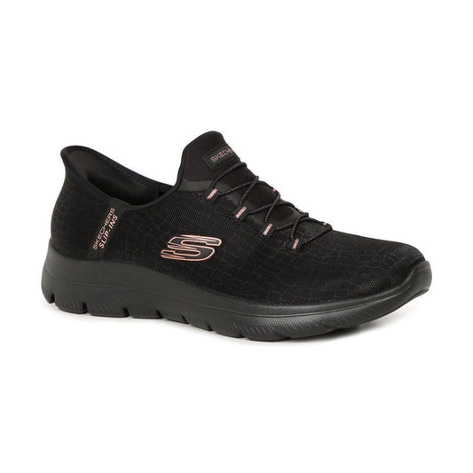 Skechers Slip Ins 150128BKGD Black Dressy Trainer