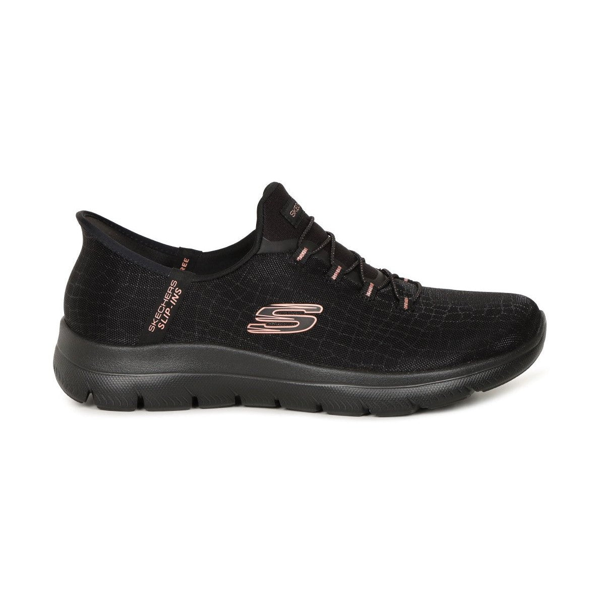 Skechers Slip Ins 150128BKGD Black Dressy Trainer