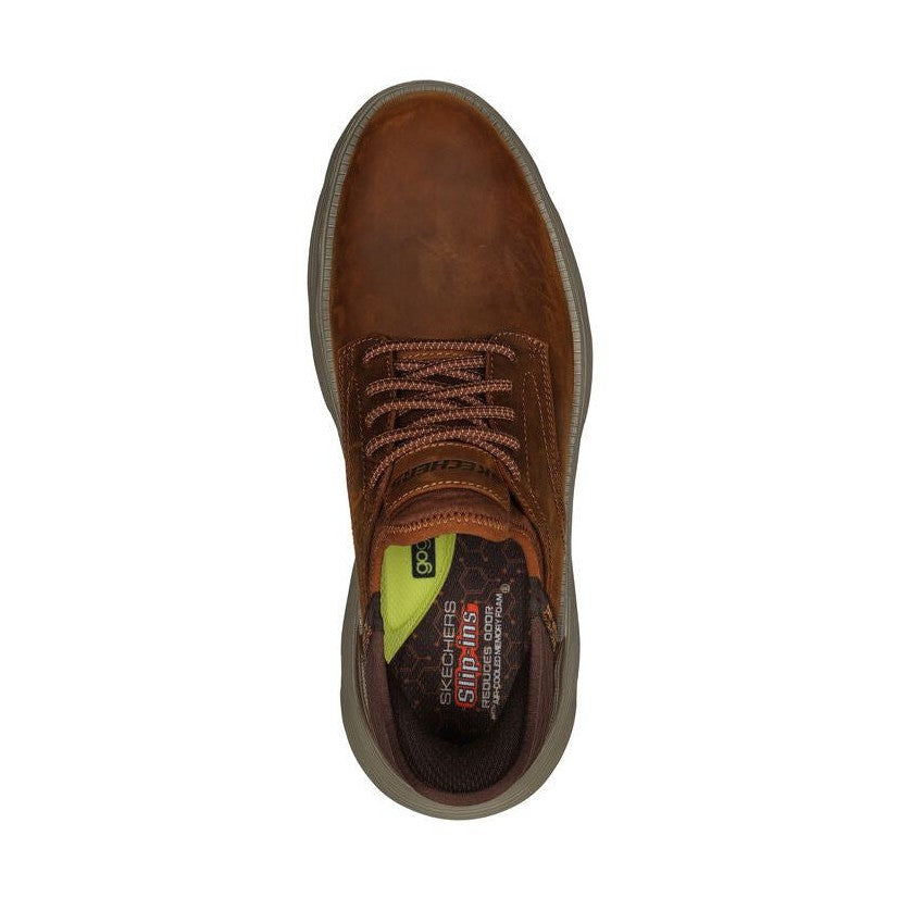 Skechers Slip Ins BROWN Leather 205046CDB